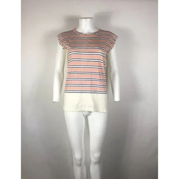 Rare Vtg Maison Martin Margiela Striped Artisanal Line 0 Tee S - Tops